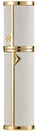VVGAOGES Atomizador Perfume Recargable,Mini Spray de Perfume,Portátil Botella de Perfume,Botella Vacío Pulverizador para Viajes 5ml (JB-Blanco)