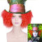 Wig for Carnival Nightlife CluI Party Dress Up Wig Dreaming In Wonderland 2 Mad Hatter Short Curly Cosplay Wig