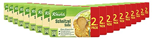 Knorr Schnitzel Soße leckere helle Soße ohne geschmacksverstärkende Zusatzstoffe 18x 2er Pack