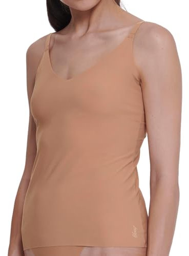 Sloggi Zero Feel 2.0 Spaghetti Top Maillot de Corps, Nostalgic Brown, XL Femme