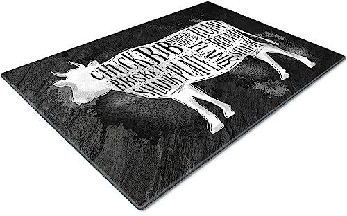 Chopping Boards | Glass Worktop Savers | Worktop Protectors Heat Resistant | Catering Chopping Boards | Chopping Boards Glass | Over The Sink Chopping Board | Large | Cow Cuts