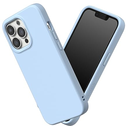 RhinoShield Case kompatibel mit [iPhone 13 Pro Max] | SolidSuit - Stoßdämpfende & schlanke Schutzhülle mit Premium Finish - 3.5 Meter Fallschutz - Gletscherblau