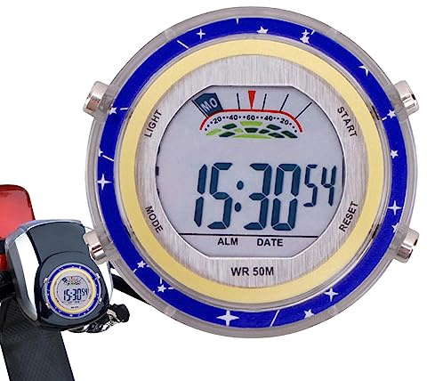 Fahrrad-Uhr – wasserdichte Lenker-Motorraduhr | Stick – Motorrad-Halterung, digitale Uhren, Motorrad-Uhren für Auto, Fahrzeug, SUV, Auto Kerali