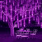 KINGCOO 2St Meteorschauer Lichterkette, Meteorschauer Fallende Regen Lichter 30cm 8 Tubes 192LEDs Wasserdichte Schneefall Lichterkette für Garten Hochzeit Party Weihnachten Dekoration (Lila)