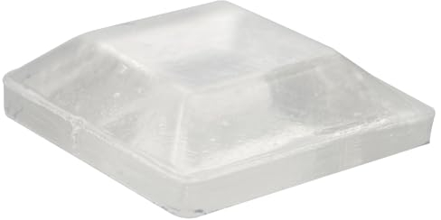 Wagner Elastikpuffer eckig 16tlg. - 10 x 10 x 3 mm, für den Innen- und Außenbereich, aus transparentem Kunststoff - Made in Germany - 15311099