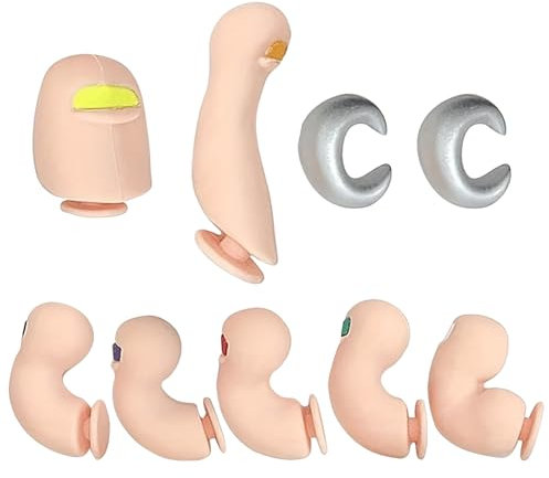 NyxSeat Lot de 9 décorations de chaussures à orteils, fantaisistes et uniques, accessoires parfaits pour Noël et anniversaires, Silicone