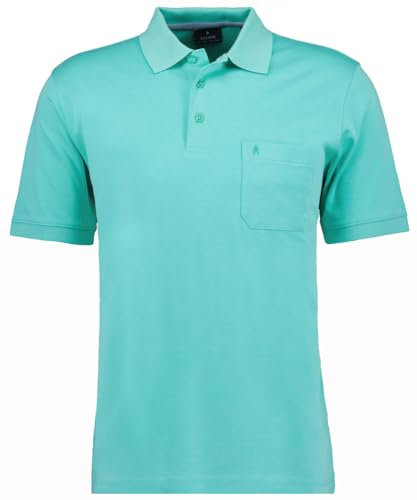 RAGMAN Herren Softknit-Polo mit Brusttasche Kurzarm, 540391, Jade L