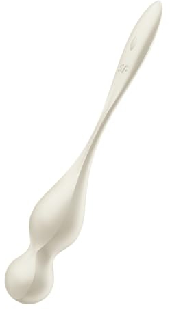 Satisfyer Love Birds 1 | Vibrierende Liebeskugeln | Beckenbodentraining | Satisfyer Connect App | Wiederaufladbar | Wasserdicht (IPX7) | Hautfreundliches Silikon, Farbe:weiß