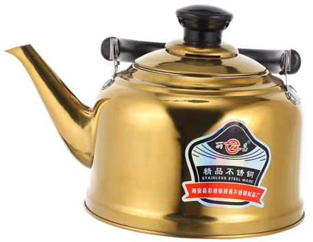 1 Stück Wasserkocher Kaffee Glas Tee Kaffeetasse Herd Kochtopf Tragbare Kaffeetasse Edelstahl Wasserflasche Pfeifende Kaffeetasse Heißwasserkanne Herdsicher Vocalize Honk