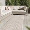 Interiyou Outdoor Teppich Wetterfest Florenz - Läufer 80x300 cm Beige - Wasserfest für Balkon, Terrasse, Garten - Outdoorteppich passend auch für Wohnzimmer, Schlafzimmer und Küche - Aussenteppich