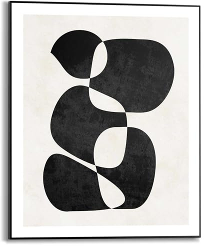 REINDERS Gerahmtes Bild, Imagination, Wohnzimmer, Poster, Wanddeko, Room Decor, MDF, Schwarz, 50 x 40