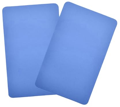 2 Piezas de Parche de Reparación de Botes Inflables de Plástico de 7,8 x 4,7 Pulgadas, Parche de Revestimiento de Piscina Cortado a Medida, Kit de Reparación de Parches de Piscina Cuadrados (Blue)