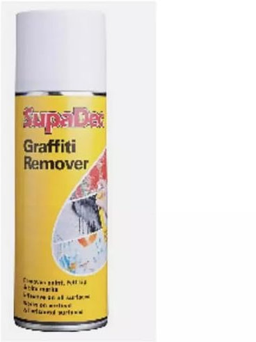 SupaDec 400ml Graffiti Remover Spray Removes Paint Art Ink Crayon Aerosol Can Pen Marks Biro Powerful Non-Drip Gel Low Odour