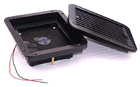 RV Vent Fan, 12V Fridge Vent With Fan For RV Trailer Caravan Side Air Outlet Ventilation Exhaust Fan Car Replacement Accessories Low Sound Level, for Tent Car RV(Nero)