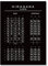 KUBAPIG Japanisches Hiragana-Katakana-Poster, Schwarz-Weiß-Leinwandmalerei, Bildung, Wandkunst, Bilder, Druck, Büro, Kinderzimmer, Dekoration, Alphabet-Diagramm, Poster (SKU10, 30 x 40 cm, ungerahmt)