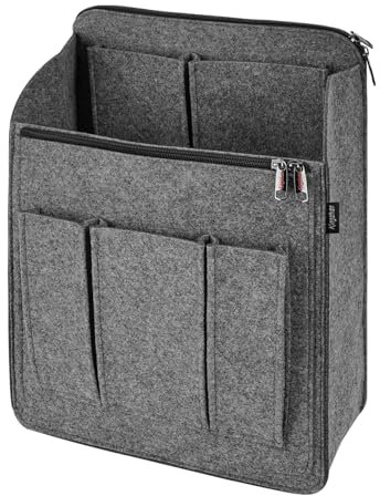 Rucksack-Organizer mit großer Kapazität – Filz-Aufbewahrungseinsatz für 25,4 cm + Rucksäcke, Rucksäcke und Reisetaschen, vertikales Design mit Schultergurtschlitz und Innentasche