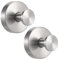 KEESIN Juego de 2 ganchos de ventosa de acero inoxidable, ganchos de ventosa sin perforar, ganchos de ventosa extraíbles para baño y cocina, ganchos para coronas de Navidad