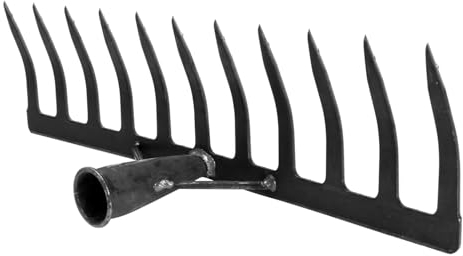 BCOATH Agrar Gartenharke Zinken Robust Bodenerlockerungsgerät Unkraut Entfernen Für Effiziente Bodenbearbeitung Gartenrechen Ohne Stiel Langlebig Praktisch