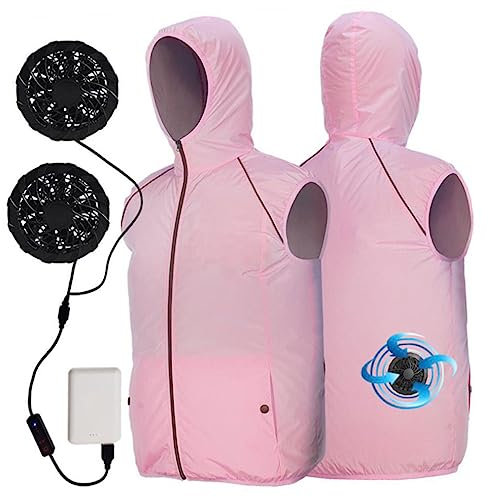 CRILSTYLEO Cooling Vest Fan Reflective Lightweight Waistcoat for Outdoor Activities for Fishing Hiking and Sports Multiple Colors