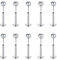 Briana Williams 10er Edelstahl 8mm Lippenpiercing Stecker eingefügt mit Kugel Ohr Tragus Labret Helix Piercing Schmuck
