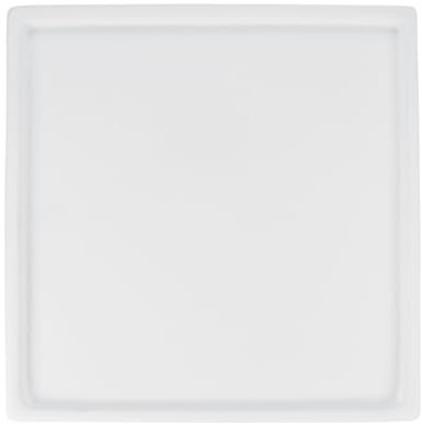 M METERXITY Ceramic Plant Saucer, 6.3 Inch Plant Water Catcher Tray, Plant Pot Saucers for Indoor/Outdoor Plants/Flower Drainage Drip Water Tray [Square White]