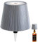Lampada per Bottiglia Senza Fili, Lampada Bottiglia di Vino per Bottiglie di Liquore 3 Colori Dimmerabili a Batteria Ricaricabile Paralume da Tavolo Touch per Ristorante, Bar (Argento)