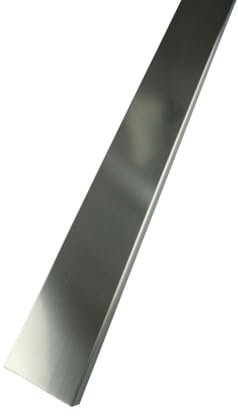 Fuchs Design Abschlussprofil für 8 cm starke Glasbausteine - Edelstahl gebürstet - 1,25 m Länge