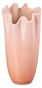 Le Creuset Iris Vase aus Steingut, 30,5 cm, Peche