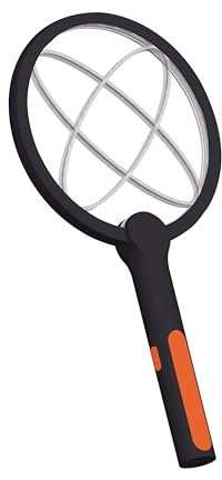 Bavmosek 4000V Elektrische Fliegenklatsche mit Ladestation, 2 in 1 USB mit Akku Aufladbar Elektro Mückenklatsche mit UV Lichtfalle Moskito Schwarz (Schwarz 1 STK)