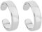 2pcs Bagues D'orteil pour Femmes, Bagues D'orteil Ouvertes Ajustables Anti-Allergique Classique Tendance pour L'été Plage Bijoux Pied (Argent)