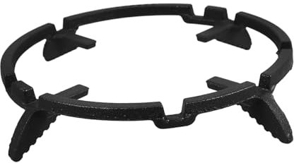 Happyyami Gasherd Wok Stützring aus Gusseisen rutschfeste Basis Stabiler Halt für Wok und Töpfe Einfacher Transport und Lagerung Robustes Design