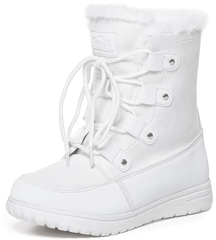Polar Boot Womens Fleece Lined Snow Winter Waterproof Hiking Durable Ankle Boots