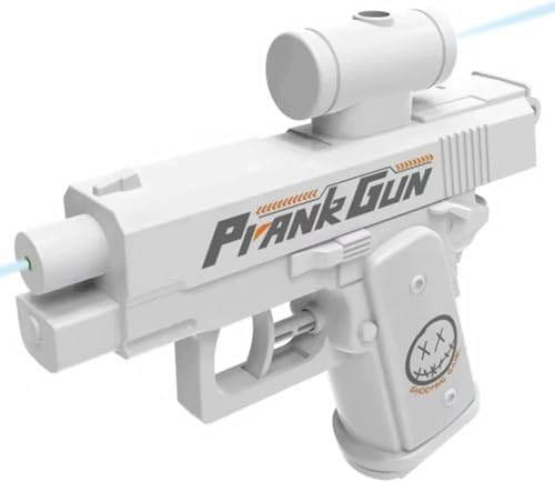 Prank Gun Water Wasserpistole Two Way Watergun Squirt (Weiß,1 Stück)
