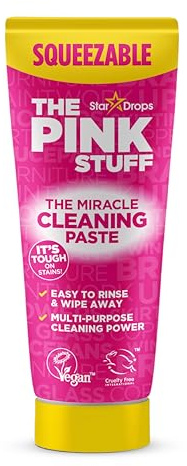 The Pink Stuff Miracle Squeezable Cleaning Paste 300g | Easy to Rinse Multi Purpose Household Cleaner for Kitchens, Bathrooms, Cooktops, Tiles, Sinks, Showers and More