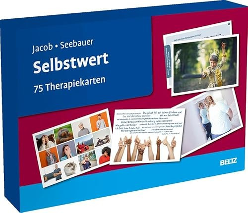 Selbstwert: 75 Therapiekarten. Kartenset mit 75 Karten in stabiler Box, mit 24-seitigem Booklet. Kartenformat 16,5 x 24 cm. (Beltz Therapiekarten)