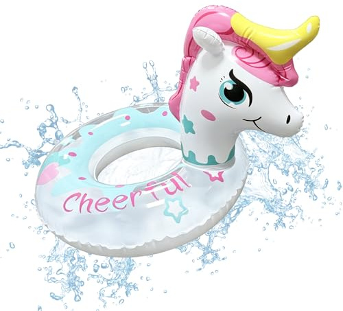 Yanghad Unicorno Gonfiabile, Anello di Nuoto, Anello da Nuoto, Salvagente Gonfiabile, Estate, Spiaggia, Festa in Piscina