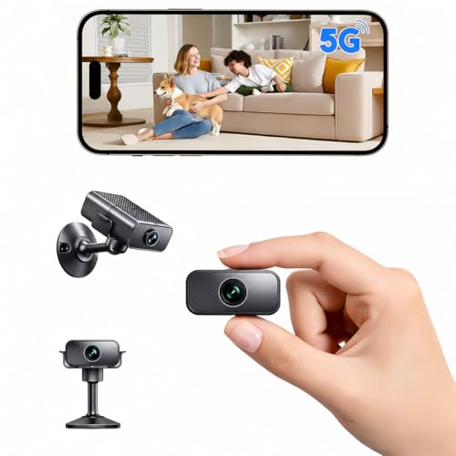 JICICUXI Überwachungskamera Innen mit 150° Weitwinkel,Mini Kamera 4K WLAN,USB-Ladegerät, Nachtsicht & Intelligenter Bewegungserkennung,Kamera überwachung innen überwachungskamera mit App