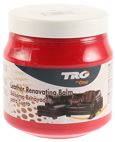TRG the One Leather Renovating Balm, wax-based cream, cleanses and nourishes leather, Red, 300 ml