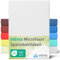 etérea Jersey Spannbettlaken 200x200-200x220cm Weiss für 15-25 cm Steghöhe 100% Microfaser - Oekotex Bettbezug Matratzen Bezug - Bettlaken 200x200cm - 200x220cm White