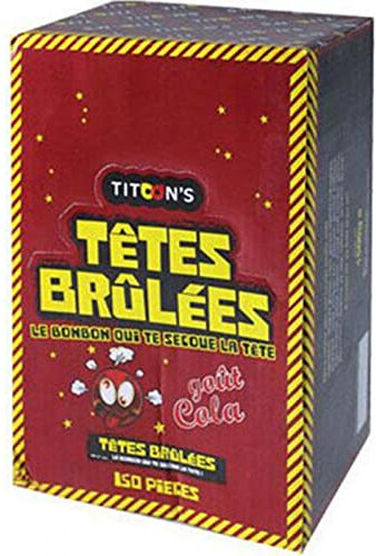 150 bonbons Tête Brûlés stick Cola