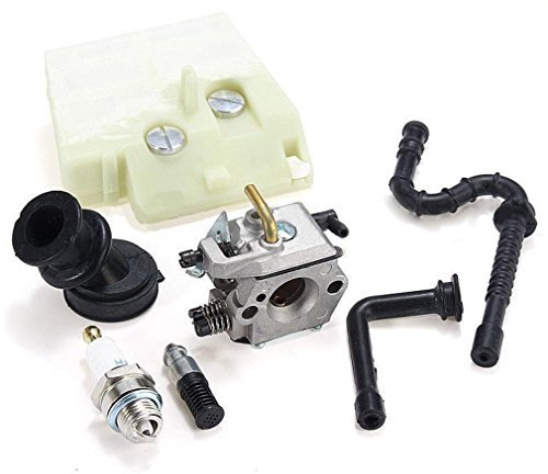 AISEN Vergaser mit Luftfilter Benzinschlauch Zündkerze für 024 026 MS240 MS260 MS 240 260 Kettensäge Motorsäge Walbro WT194