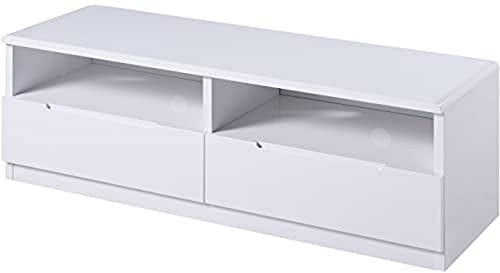 Julian Bowen Manhattan TV Unit for up to 65 TVs, White - H45 x W130cm