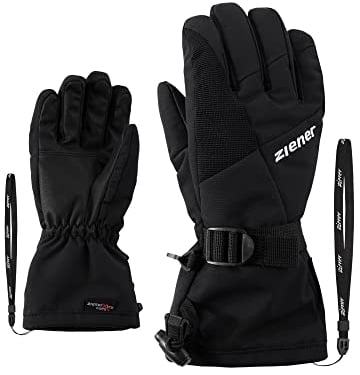 Ziener Kinder LANI Ski-Handschuhe/Wintersport | wasserdicht atmungsaktiv, black, 5,5