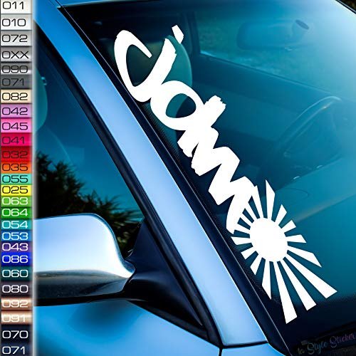 JDM Aufkleber Frontscheibe Japan Sticker Spoiler Kit Übersee Drift Trackday Auto-Sticker Sun