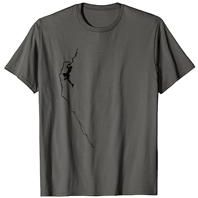 Klettern Bouldern Kletterer Geschenk T-Shirt