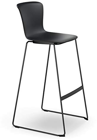 Sedus se:Spot Stool Barhocker, Aluminium, Schwarz/Schwarz, 109 cm