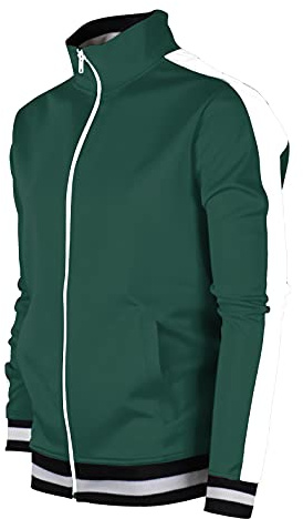 Hochwertige Herren-Trainingsjacke von Screenshotbrand, Hiphop-Stil, schlank, mit Seitenbänder
