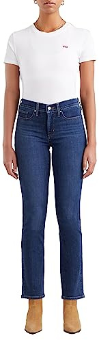 Levi's Femme 314 Shaping Straight Jeans, Dark Indigo - Worn In, 28W / 34L
