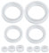 Hazrcvr Stampi Anelli Resina 10 Pezzi Set di Stampi per Colata in Resina Stampo in Resina Stampo per Anello Bracciale in Resina Stampo in Silicone a Forma di Anello per Fai da Te Gioielli