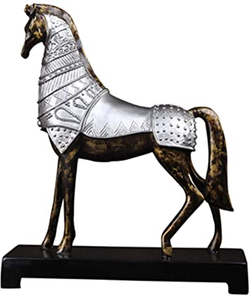 jiaquanwufeng-2022 Dekorative Ornamente Europäischer Retro- Krieg Pferd Harz Ornamente Kreative Heimtextilien Wohnzimmer Schlafzimmerstudium Büroverzierungen Dekorative Statue